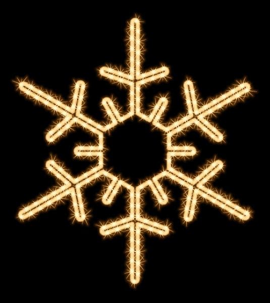 MK ILLUMINATION - Snow Flake,~85x85cm,AC,2D LED ww,19W
