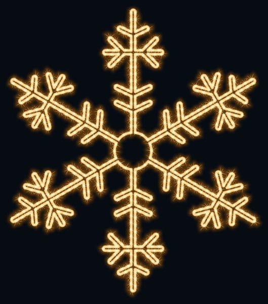 MK ILLUMINATION - Snow Crystal,~131x131cm,AC,2D LED ww,49W