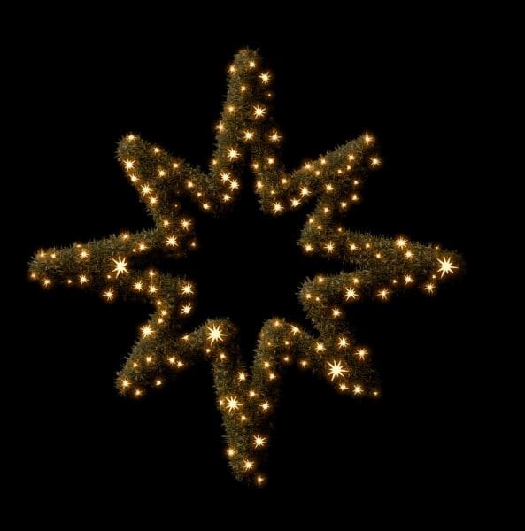 MK ILLUMINATION - Traditional Wega,~125x125cm,AC,2D LED ww,garland green,35W