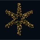 MK ILLUMINATION - Traditional Star,~120x120cm,AC,2D LED ww,garland green,30W