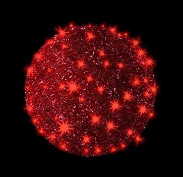 MK ILLUMINATION - Skyball 3D,~40x40cm,AC LED red,carpet re,9W,T-1