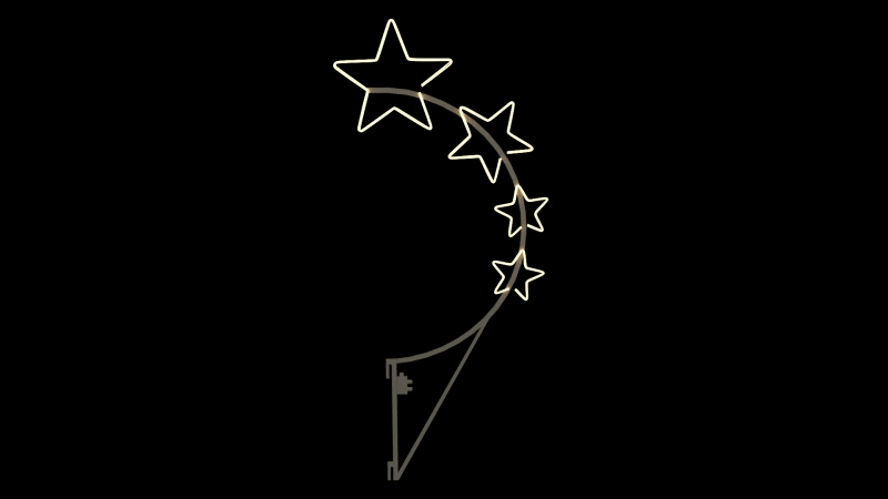 MK ILLUMINATION - Cassiopeia Pole,~110x250cm,AC,2D LED,42W,P-2