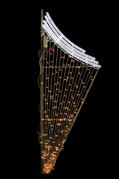 MK ILLUMINATION - Drape Sail 2D,~85x235cm,AC,2D LED,ww,~56W,P-2