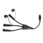 MK ILLUMINATION - QUICK FIX®QF3+ divider 3 mit 3 Ausgängen,schwarzes Kabel