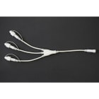 MK ILLUMINATION - QUICK FIX®QF3+ divider 3 mit 3 Ausgängen,weißes Kabel