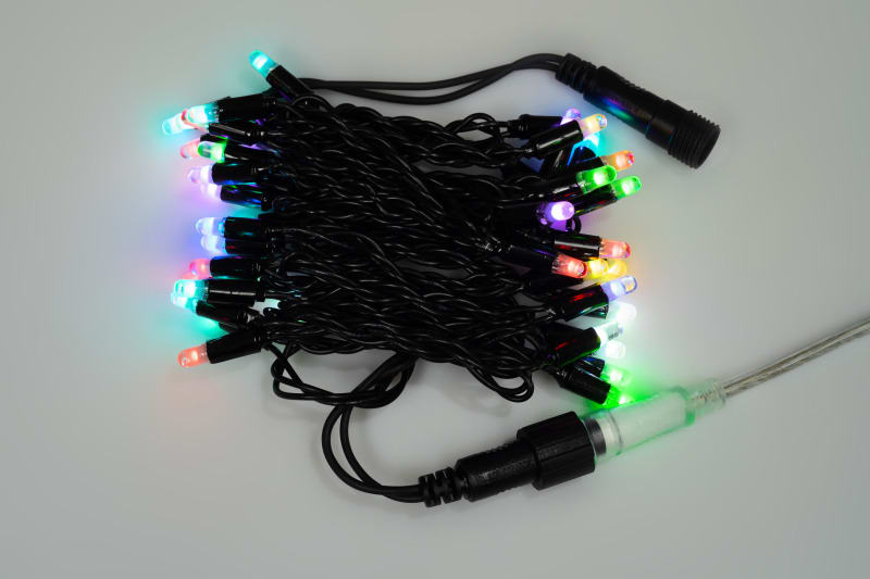 MK ILLUMINATION - StringLiteQF+ 40 LEDrgb, 4m,schwarzes Gummi Kabel, 36V, 2,3W