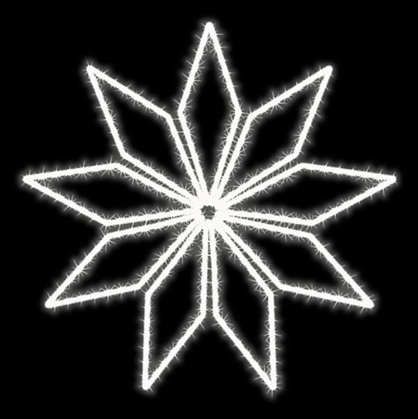 MK ILLUMINATION - Star Crystal, ~88x87cm, 220-240V, 2D,LEDwh,