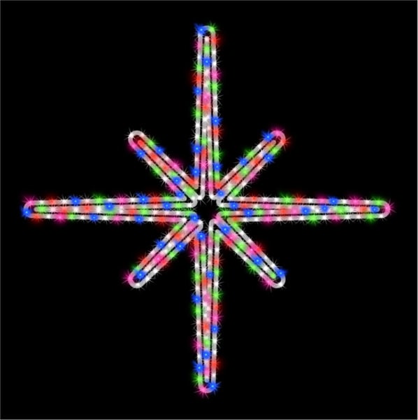 MK ILLUMINATION - Astero Star, ~105x105cm, 220-240V, 2D,LEDrgb, 27,5W, T-2