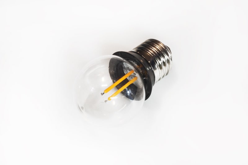 MK ILLUMINATION - LED Deco Golf Ball 3 COB, ww,klar,2 Stäbe, 220-240V, 1,7W