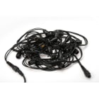 MK ILLUMINATION - StringLiteQF LV+, 18 E14 Fassungen, 6m,o. LM, sw Kabel, 36V