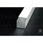 LICATEC - Installationskanal CKA 40 x 40 Aluminium RAL 9010