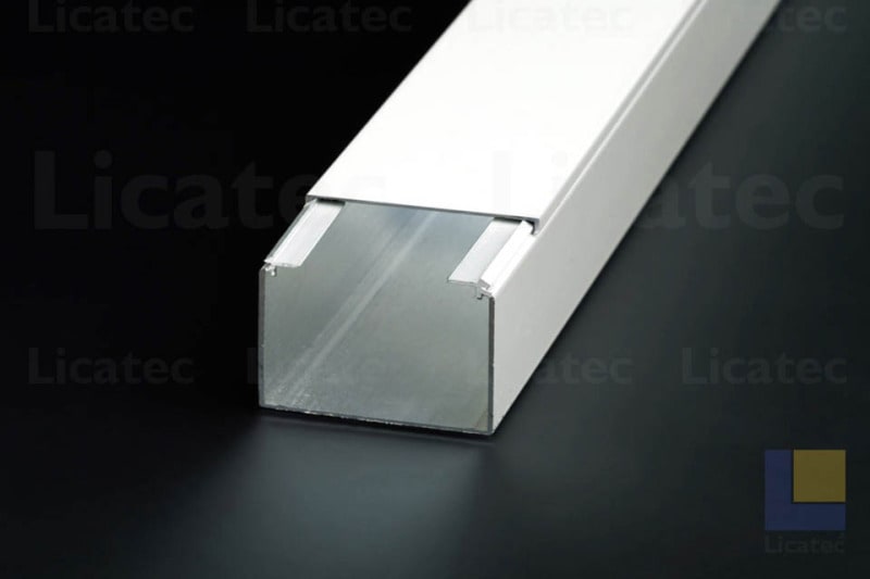 LICATEC - Installationskanal CKA 60 x 40 Aluminium RAL 9010