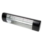 SCHULTZE - HWP2-Wärmestrahler, 1500W 230V, staub- und wasserdicht IP55, Gehäusefarbe schwarz, Wand- oder Deckenmontage
