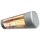 SCHULTZE - HWP2-Wärmestrahler, 1500W 230V, staub- und wasserdicht IP55, Gehäusefarbe silber, Wand- oder Deckenmontage