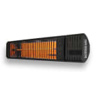 SCHULTZE - IR-Heizstrahler / Terrassenstrahler mit Fernbedienung, 2500 W 230V, schwarz, IP54, Carbon-IR-Röhre