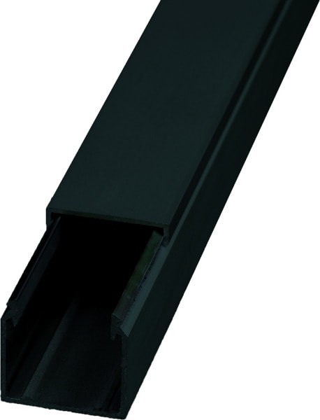 LICATEC - Installationskanal CKA 20 x 20 Aluminium schwarz RAL 9005