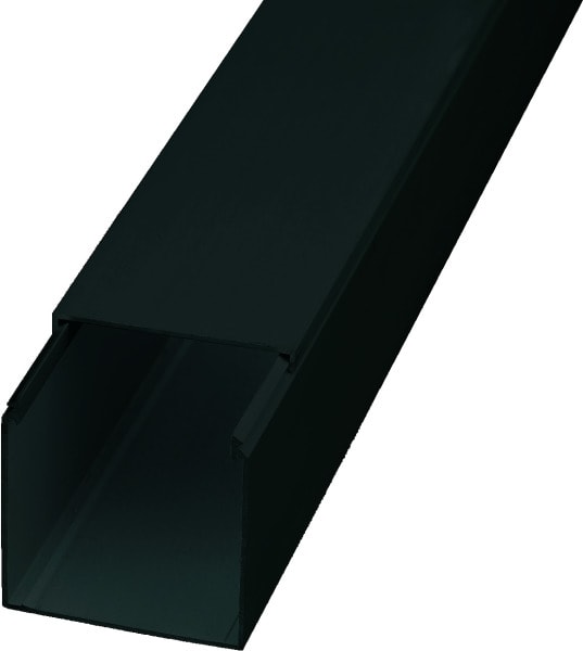 LICATEC - Installationskanal CKA 40 x 40 Aluminium schwarz RAL 9005