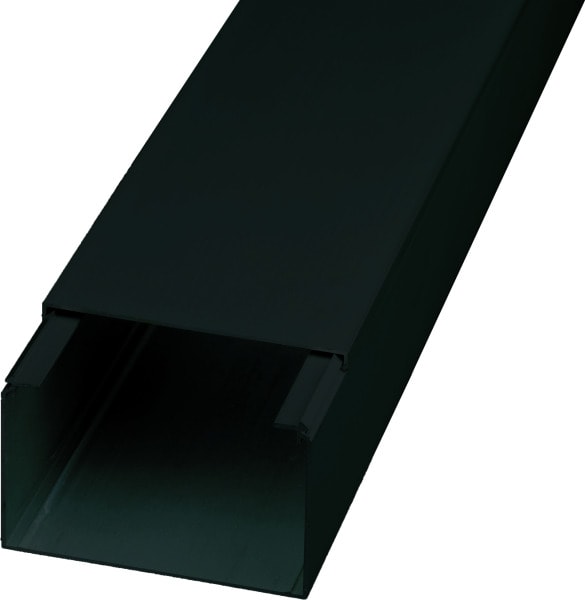 LICATEC - Installationskanal CKA 60 x 40 Aluminium schwarz RAL 9005