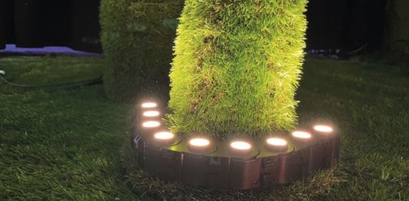 MK ILLUMINATION - Tree Light, 9LED, 376mm, 36V, 3000K, black housing,  black cable, 9W, incl mounting bracket 2 pcs