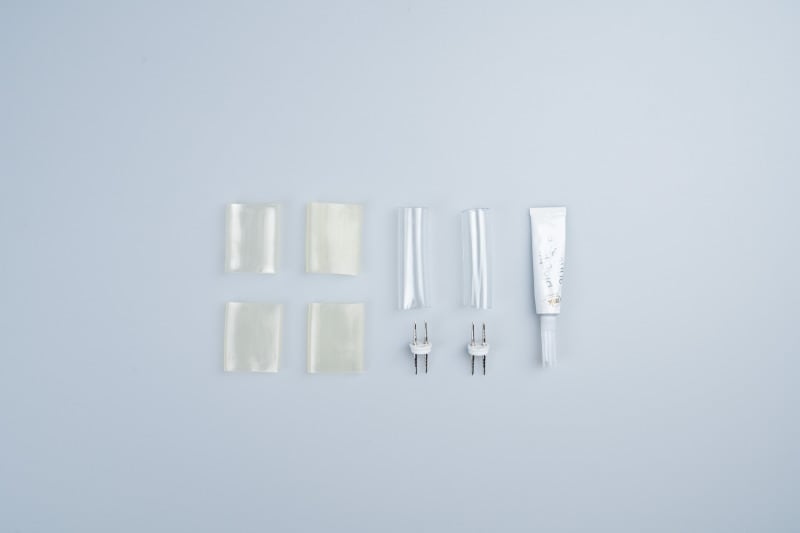 MK ILLUMINATION - Verbinder Set für 9mm SMD Rope Lite, 2 x PVC Schlauch, 2 x Splice Verbinder, 1 x glue,