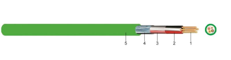 KABEL-LEITUNGEN - MSR-Installationskabel mit statischem Schirm Europäischer Installations Bus J-Y(ST)Y EIB 2X2X0,8 EIB GR Eca