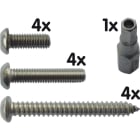 MOBOTIX - Sicherheitsschrauben-Set mit Adapter für M1x/M2x