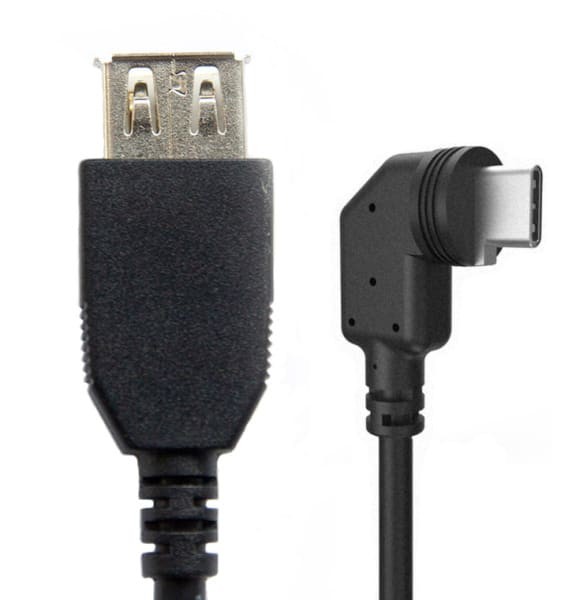 MOBOTIX - S7x Kabel MiniUSB-C auf USB-A abgewinkelt-gerade 5m