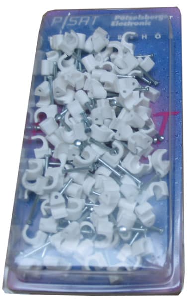 PÖTZELSBERGER - Nagelschellen für Koaxkabel 6mm 100Stück