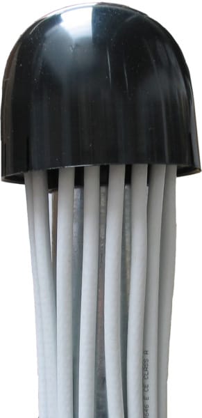PÖTZELSBERGER - Mastkappe m.Kabeldurchführung f.42-50mm