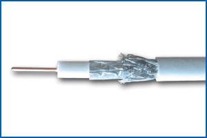 PÖTZELSBERGER - Koaxialkabel PVC 2fach geschirmt 75Ohm weiß 500m