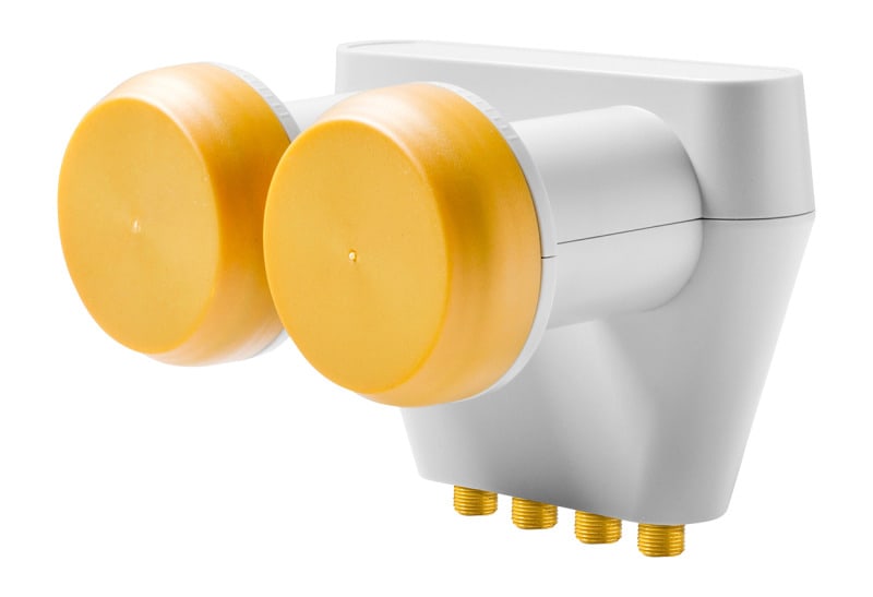 PÖTZELSBERGER - QSW LNB 40mm-Feed 0.2dB weiß-gelb