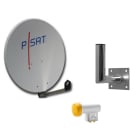 PÖTZELSBERGER - best.aus: Offset-Antenne 40cm hgr + LNB Twin + Wandhalterung