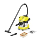 KÄRCHER - Nass-Trockensauger 1000W 2.2m 20L Edelstahlbeh. 5m gelb