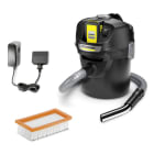 KÄRCHER - Aschesauger Akku 18V 1.2m beutell. Akku/Ladeg. sw-ge