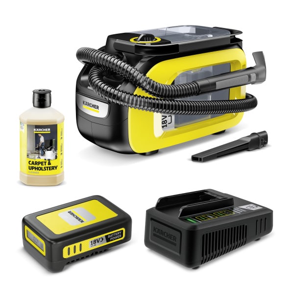 KÄRCHER - Akku-Waschsauger 184W 18V 2.5Ah 1.9m 1.7/2.9L RM519 + Zubehör ge