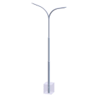 FONATSCH - Peitschen Mast RAL LPH6m 2Arm AUSL1200 Stutzen60x100 123kg