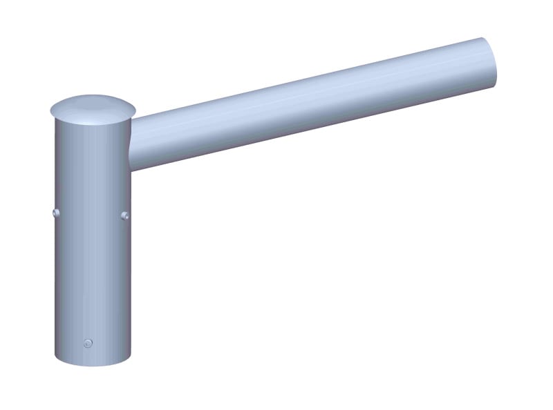 FONATSCH - Aufsatzstück Stahl fvzkt Zopf 76 Arm1 Neigung 5° 60x400