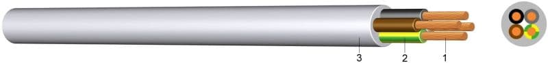 KABEL-LEITUNGEN - PVC-Schlauchleitung H03VV-F (YML) 4G0,5 HGR Eca