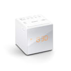 SONY - Uhrenradio LED Weckfunktion Schlummer weiss
