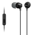 SONY - Kopfhörer InEar 1.2m 100dB 3Größen Fernbed. Mikro schwarz