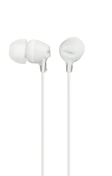 SONY - Kopfhörer InEar 1.2m 100dB 3Größen Fernbed. Mikro weiss