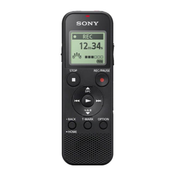 SONY - Diktiergerät Digital 4GB MP3 USB Mikro SD schwarz