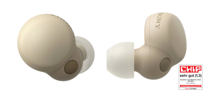 SONY - Kopfhörer inEar Bluet. 5mm kabellos DSEE USB IPX4 creme