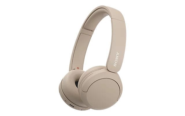 SONY - Kopfhörer Bügel kabellos 30mm Bluet.5.2 Freispr USB beige