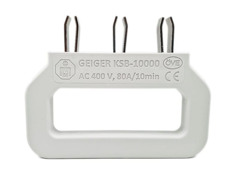 GEIGER - Kurzschlußbügel KSB-10000 f.Zählersteckl. AC400V,80A/10min