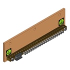 MEHLER - Erdungsschiene, Zuleitung 1x35mm2 (Yf) 20 Abgänge 25mm2 (Ym) od. 16mm2 (Yf)