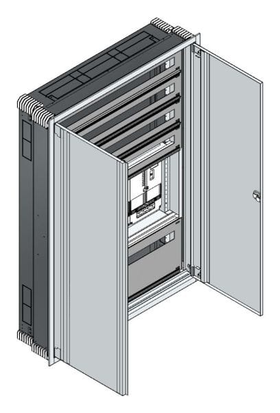MEHLER - UP Zählerverteiler+PW+UM OÖ, Salzburg für TN-Netz, außen B1006xH1414xT245mm