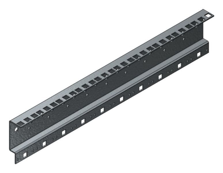 MEHLER - 19'' Profilschiene, 10HE L445mm passend f. 600mm Breite