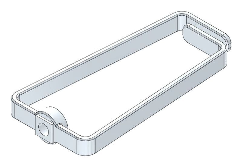 MEHLER - 10 Stk. Kabelrangierbügel Kunststoff Außenmasse B43 x H90mm