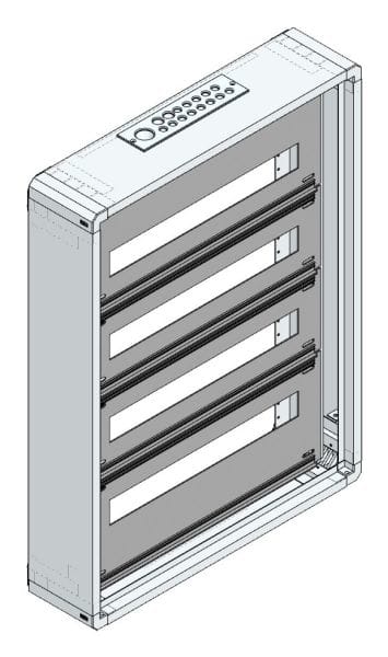MEHLER - AP-Installations-Flachverteiler, 88TE o.RW, B565xH755xT130mm